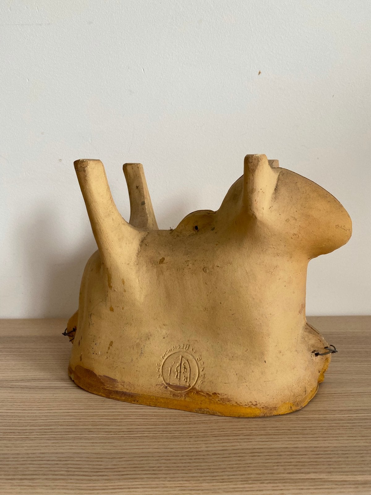 Zeldzame antieke terracotta paaslam bakvorm (ca. 1880), Ophalen of Verzenden