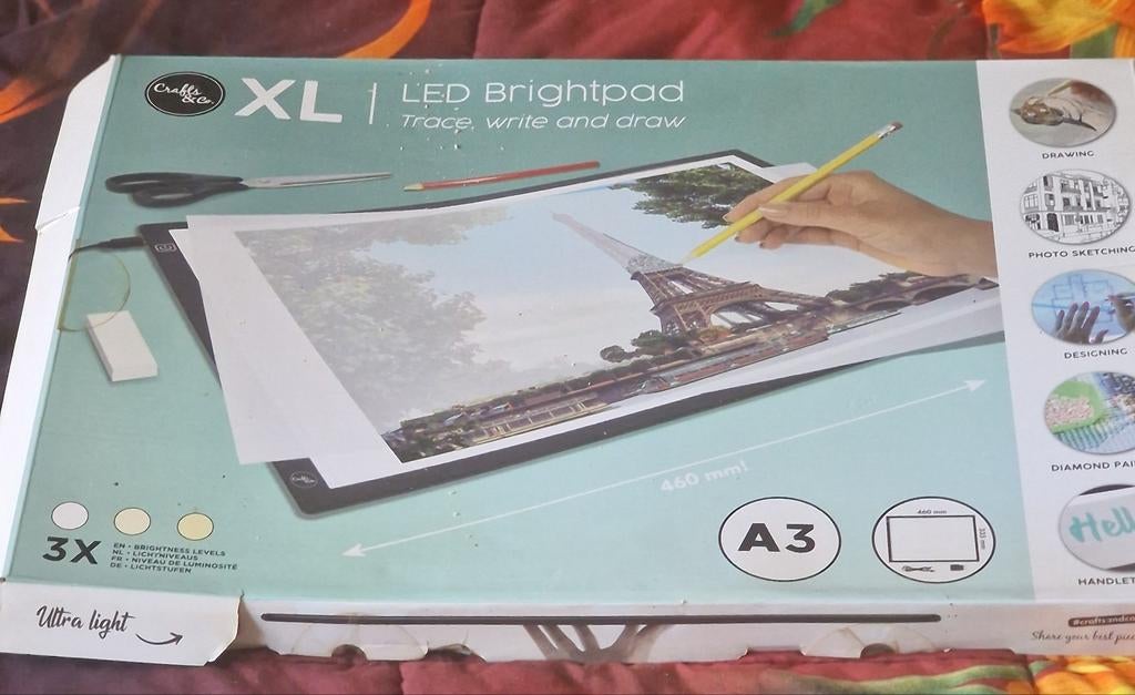 Crafts & Co XL LED Brightpad A3 Tekentablet, Ophalen, Zo goed als nieuw, Overige typen