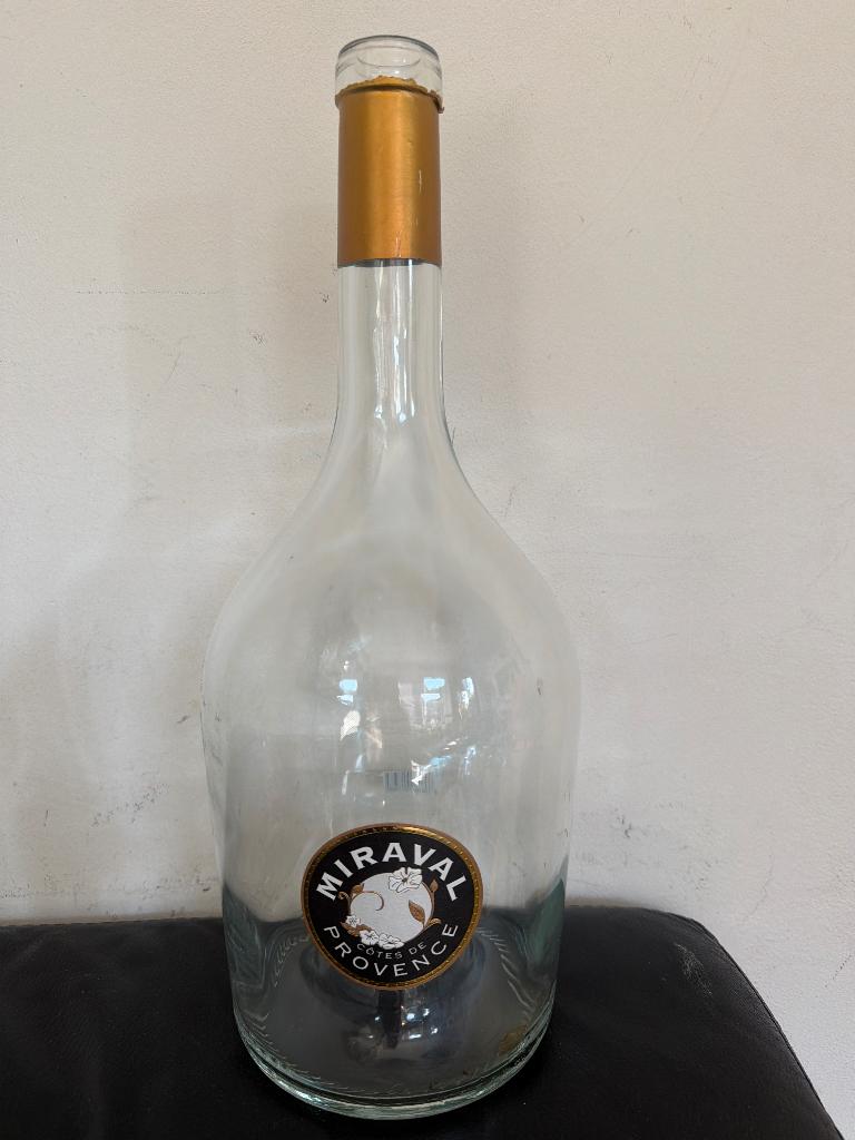 Lege fles Miraval Provence 3 liter, Ophalen of Verzenden, Gebruikt, Verpakking