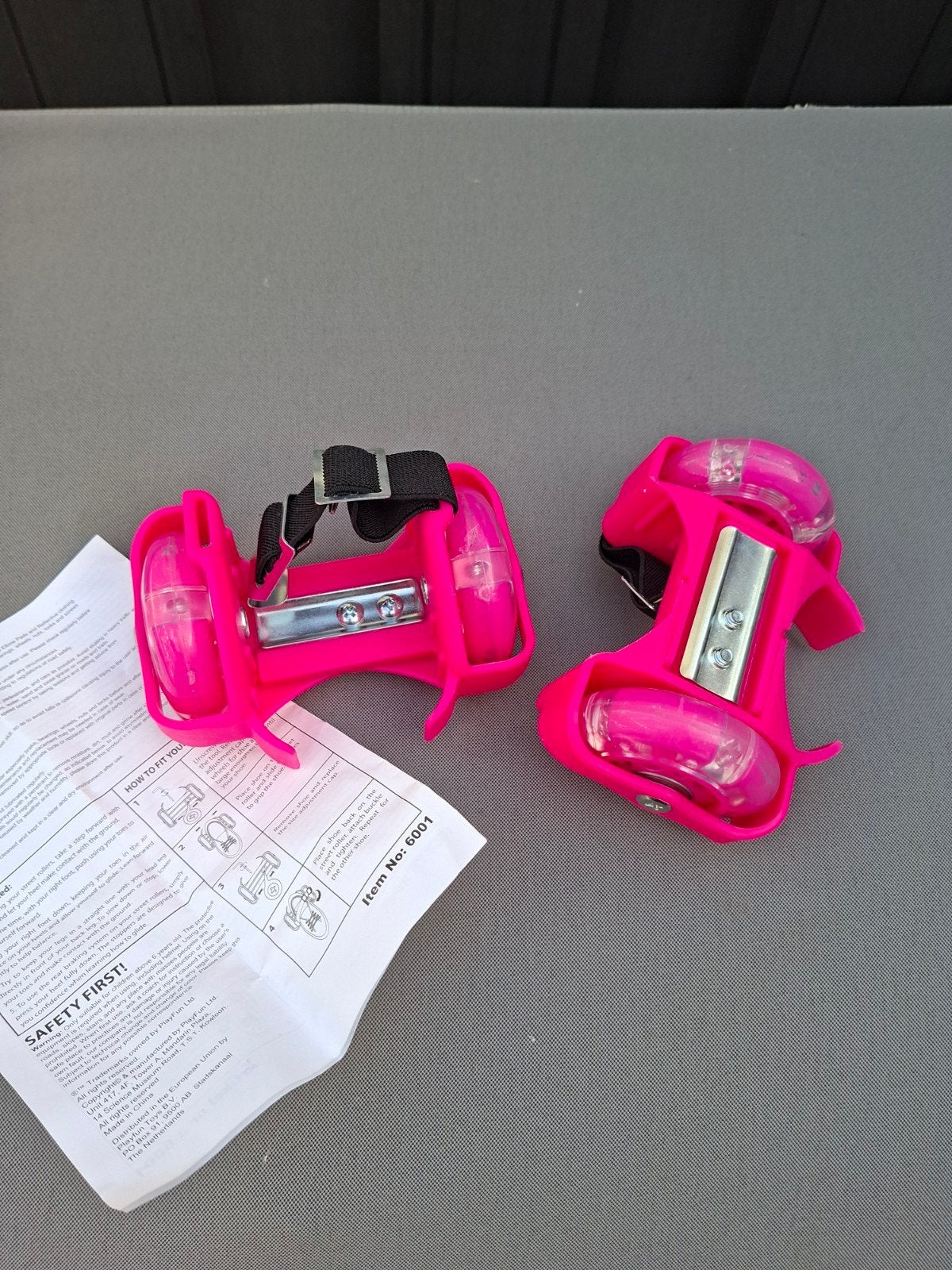 Rollers voor onder de schoen een paar roze, Ophalen of Verzenden, Verstelbaar, Zo goed als nieuw, Kinderen