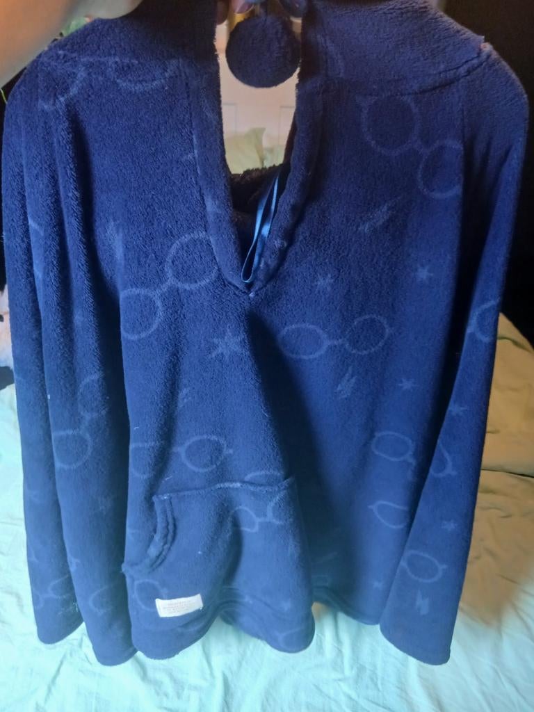 Harry Potter Fleece Hoodie - Maat xs/s, Kleding | Dames, Ophalen, Blauw, Harry Potter, Maat 36 (S)