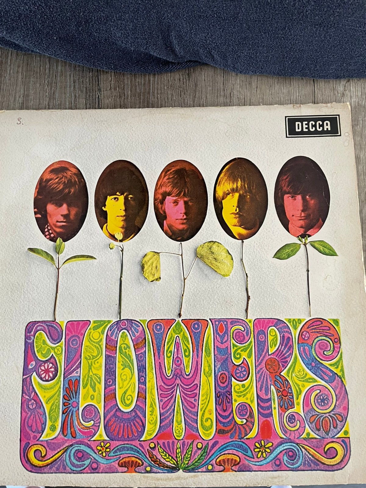 Rolling stones flowers + krant 1980, Ophalen of Verzenden, Gebruikt, LP