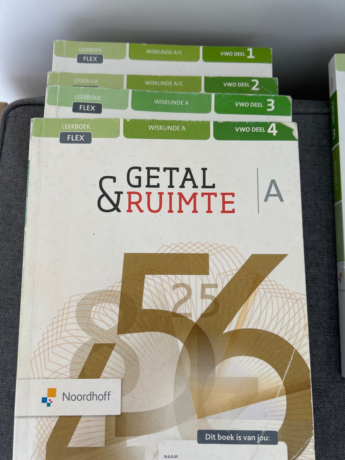 Getal & Ruimte VWO Wiskunde A/C deel 1, 2, 3, 4, Boeken, Ophalen, Gelezen, VWO, Wiskunde A