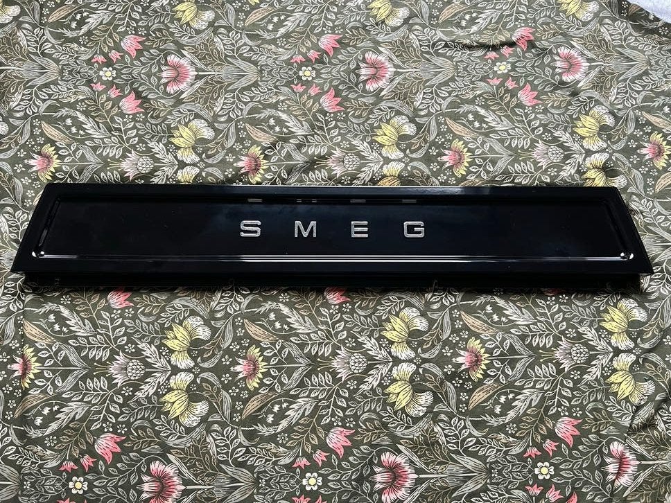 Smeg spatscherm voor 90 cm kookfornuis, zwart, Ophalen of Verzenden, Nieuw