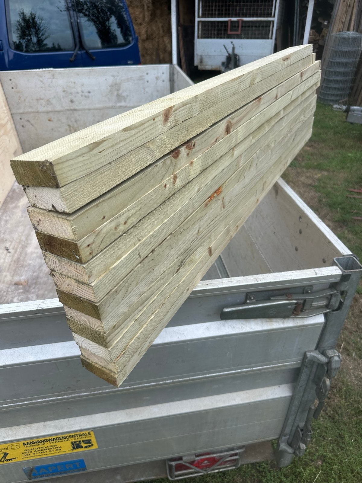 Geïmpregneerde Tuinhout Planken - Diverse Lengtes, Ophalen of Verzenden, Zo goed als nieuw, 180 tot 250 cm, Planken