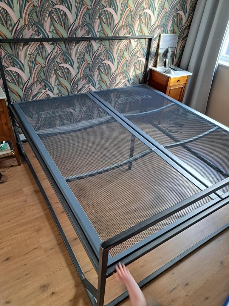 Twee eenpersoons Auping bedbodems, Ophalen, Gebruikt, 90 cm, Eenpersoons