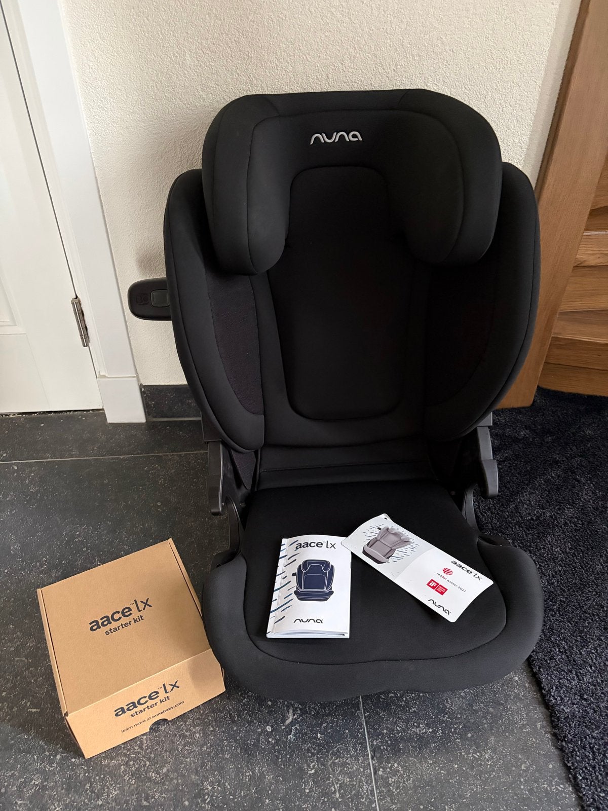 Nuna Aace LX autostoel - Zwart - Zo goed als nieuw, Kinderen en Baby's, Autostoeltjes, 15 t/m 36 kg, Verstelbare rugleuning, Zo goed als nieuw