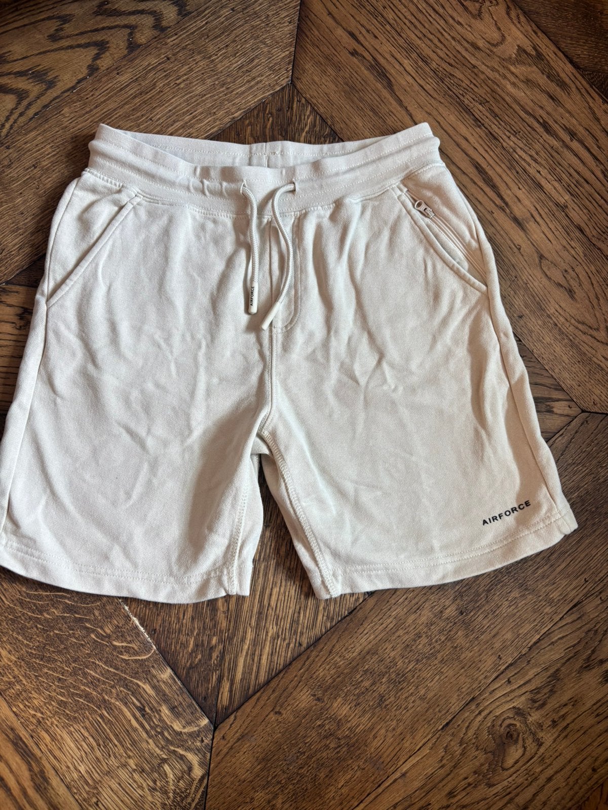 Airforce korte broek beige maat 16, Verzenden, Zo goed als nieuw, Overige maten, Beige