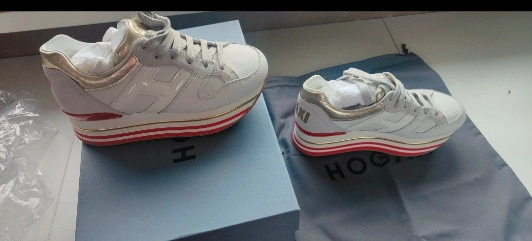 Nieuwe exclusieve Hogan sneakers maat 36.5, Wit, Nieuw, Ophalen of Verzenden, Sneakers of Gympen