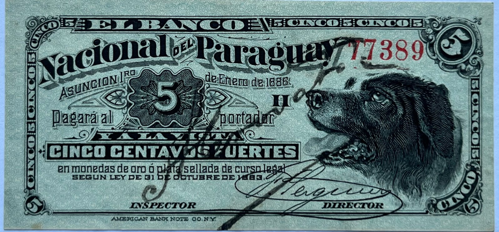 Paraguay hele mooie vijf centavos 1886, Ophalen of Verzenden, Zuid-Amerika, Losse munt, Zilver