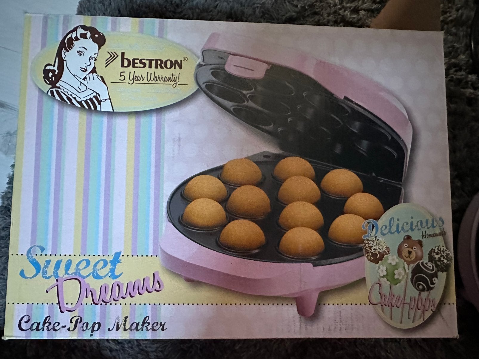 Bestron cake-pop maker, Ophalen, Gebruikt, Cupcakes, Bakvorm