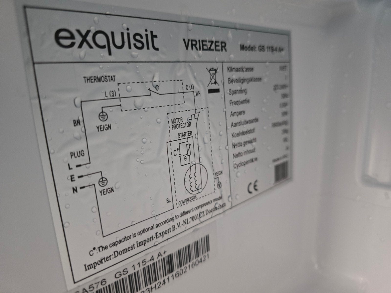 Keurige Exquisit tafelmodel vriezer! Garantie! Bezorgen kan!, 85 tot 120 cm, Exquisit, Minder dan 60 cm, Ophalen of Verzenden
