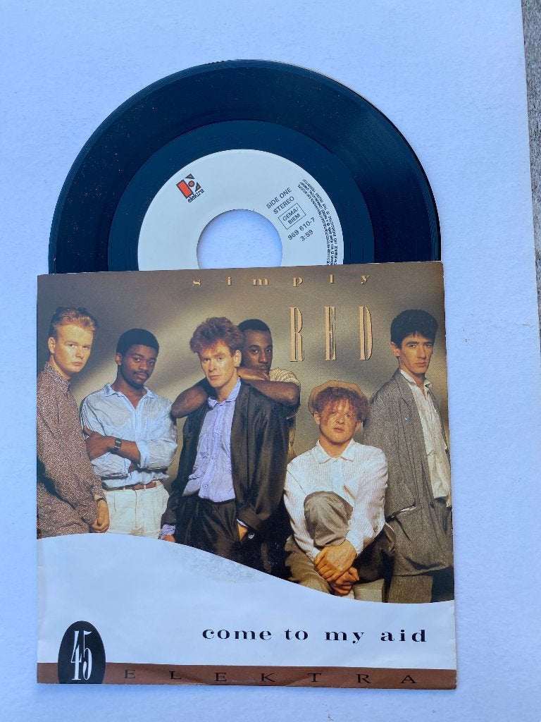 Simply Red – Come To My Aid, 7 inch, Zo goed als nieuw, Funk, Fotohoes