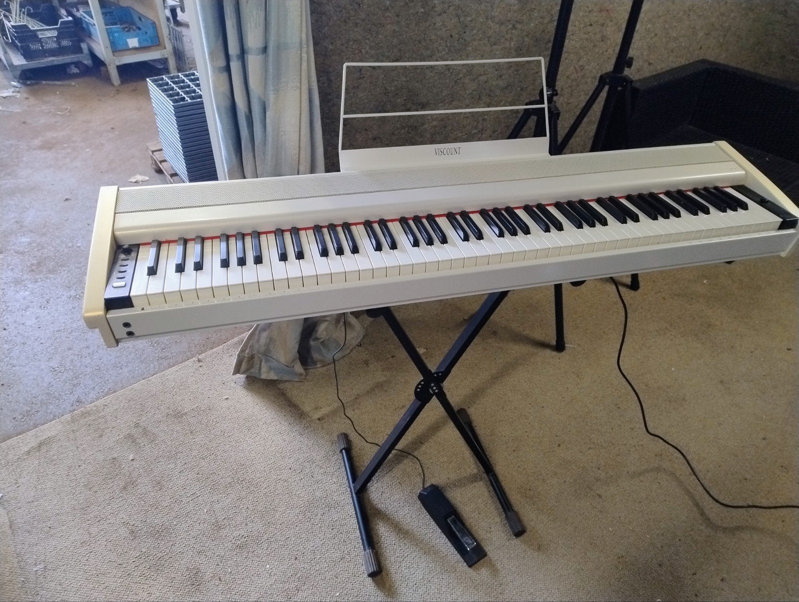 Stage piano Viscount VP91, Ophalen, Gebruikt, Wit