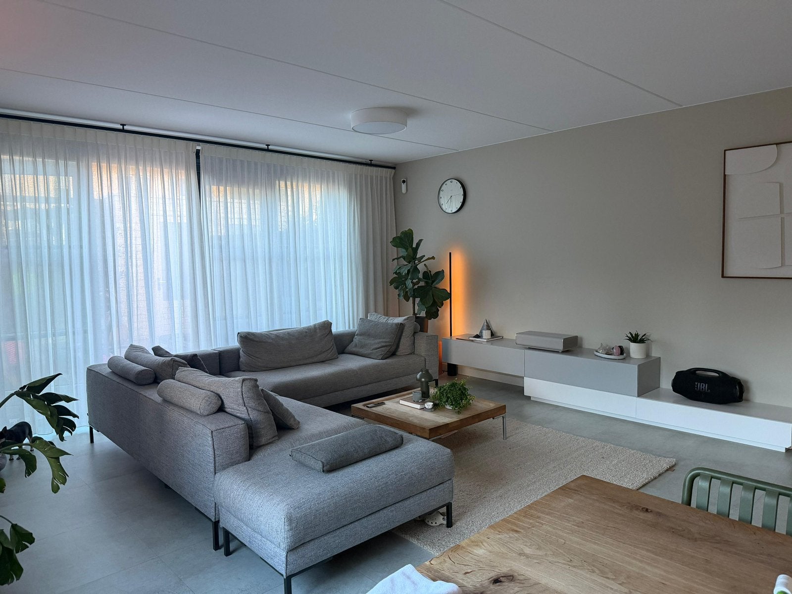 Hoekbank Design on Stock Aikon Lounge (incl. poef), Ophalen, Zo goed als nieuw, Stof