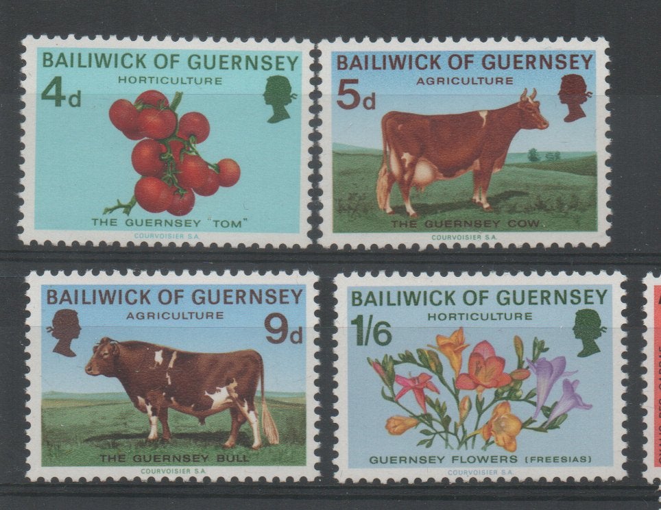 D639 Guernsey 31/34 postfris Dieren / Bloemen, Verzenden, Postfris, Dier of Natuur