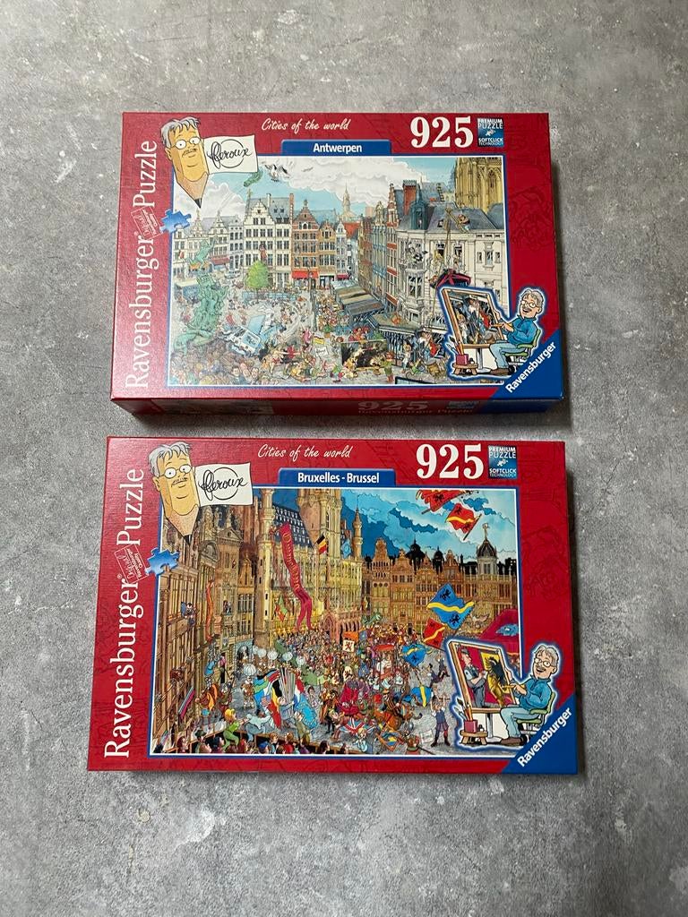 Ravensburger Puzzels: Antwerpen & Brussel (925 stukjes), Ophalen, 500 t/m 1500 stukjes, Zo goed als nieuw, Legpuzzel