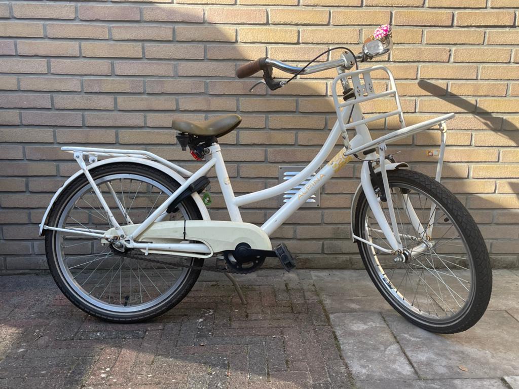 26inch meisjesfiets, Fietsen en Brommers, Gebruikt, Velgrem, Handrem, Ophalen