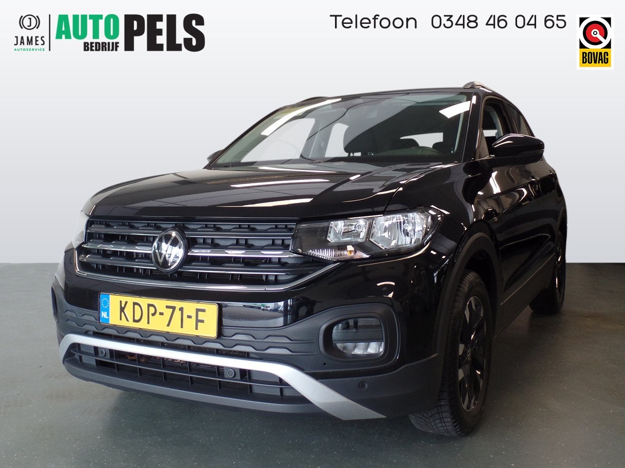 Volkswagen T-Cross 1.0 TSI Life Navigatie, Apple carplay, Ac, Auto's, Gebruikt, 620 kg, Zwart, Bedrijf