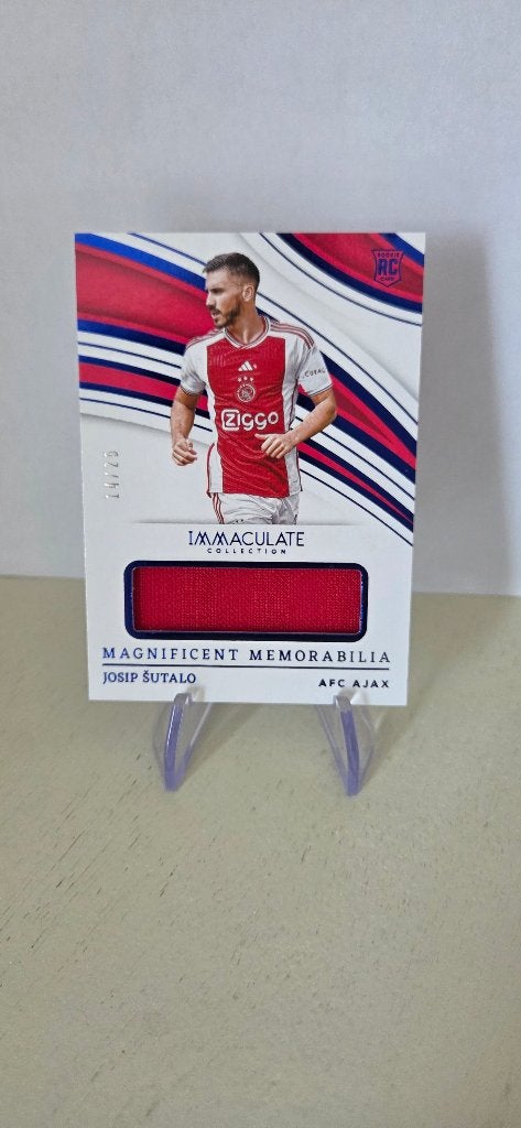 2023 Panini Immaculate Rookie Sutalo ajax patch /25, Verzenden, Zo goed als nieuw, Plaatje