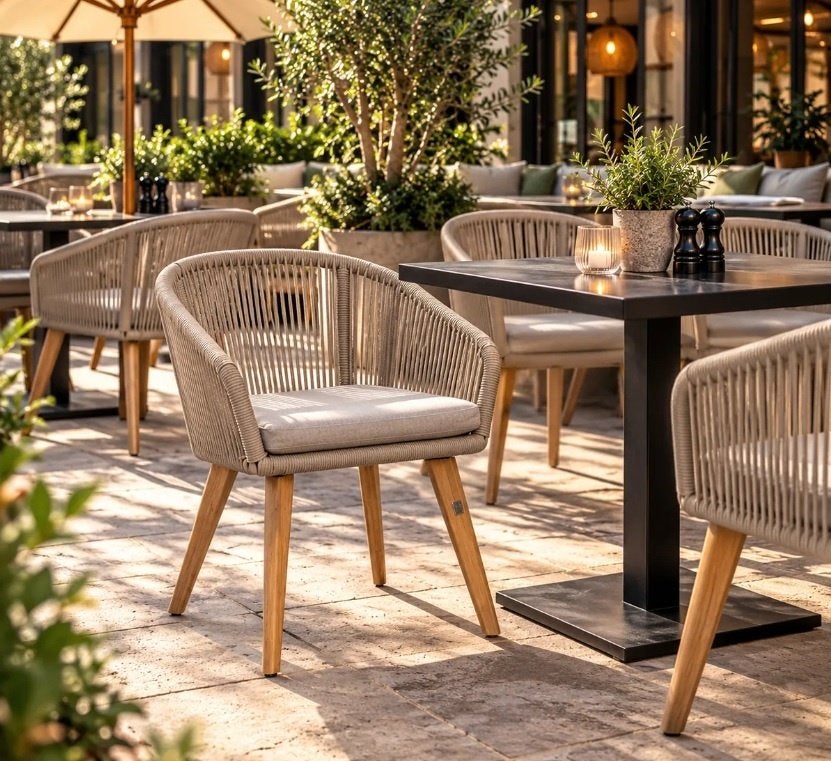 Terrasstoel Mika (20x), Tuin en Terras, Ophalen, Gebruikt