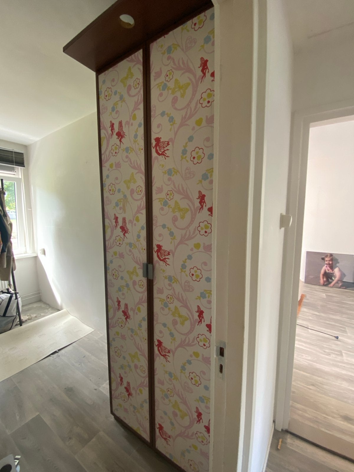 Kledingkast met planken en deuren, Huis en Inrichting, Gebruikt, 200 cm of meer, 25 tot 50 cm, Overige houtsoorten