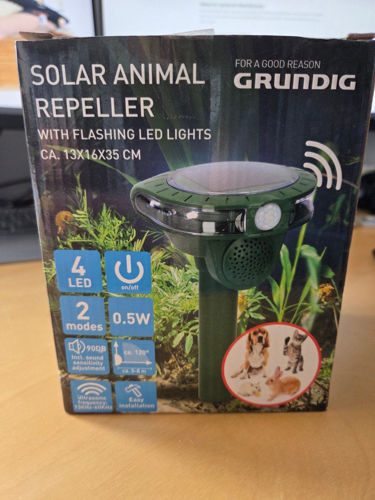 Grundig Solar Dierenverjager - Nieuw in doos, Ophalen of Verzenden, Nieuw