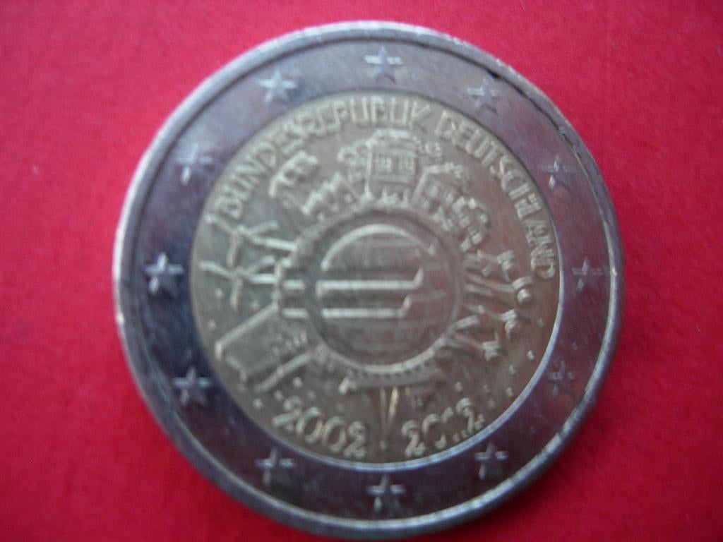 Duitsland € 2 2012 (F) "10 jaar euro ", Verzenden, Duitsland, 2 euro, Losse munt