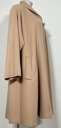 Vintage Genny Jas 100% Wol (Versace Tijdperk) 44/46-48, Ophalen of Verzenden, Zo goed als nieuw, Maat 42/44 (L), Beige