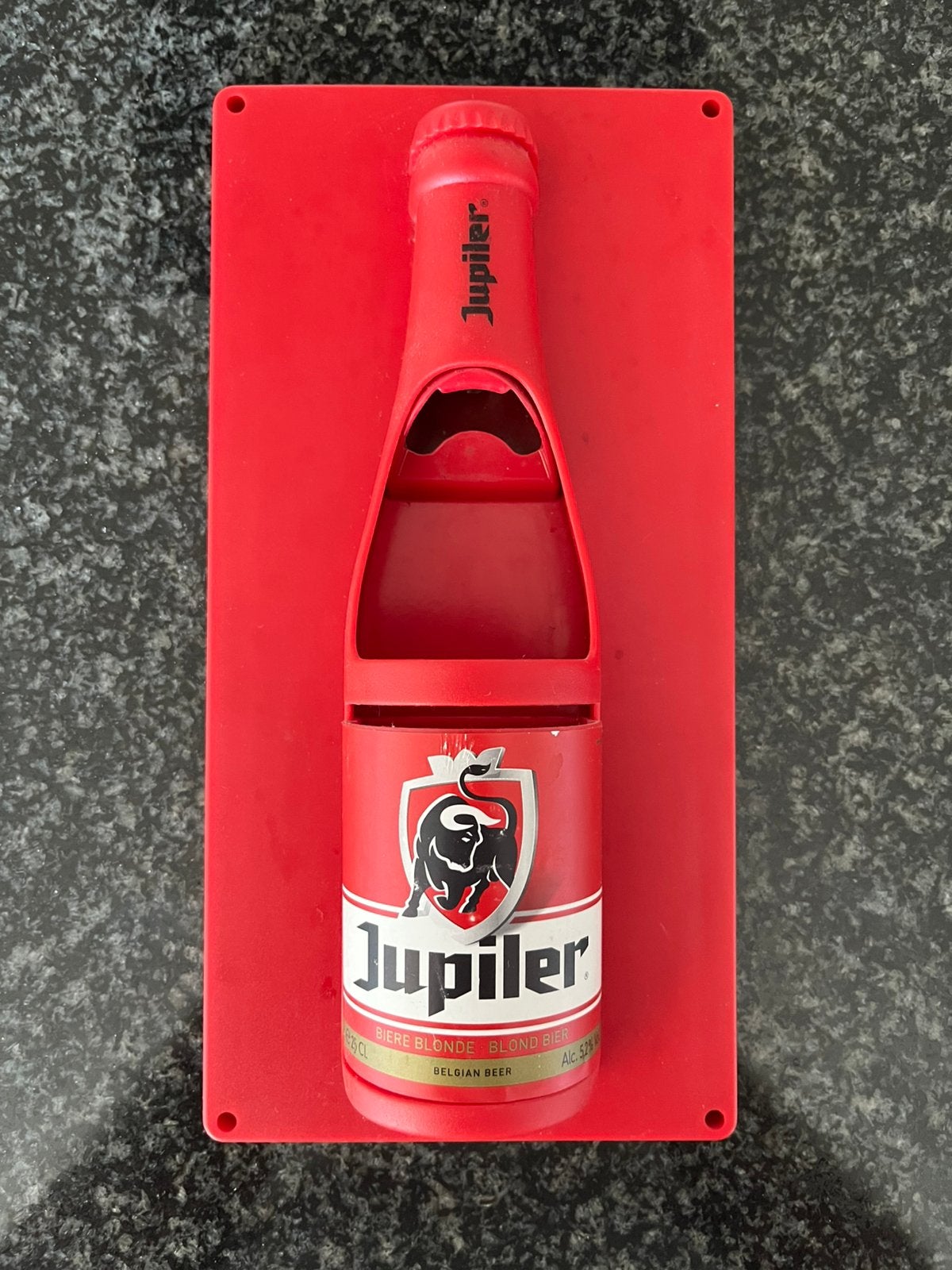 Jupiler magnetische flesopener met opvangbakje, Verzamelen, Biermerken, Ophalen of Verzenden, Zo goed als nieuw, Flesopener, Jupiler