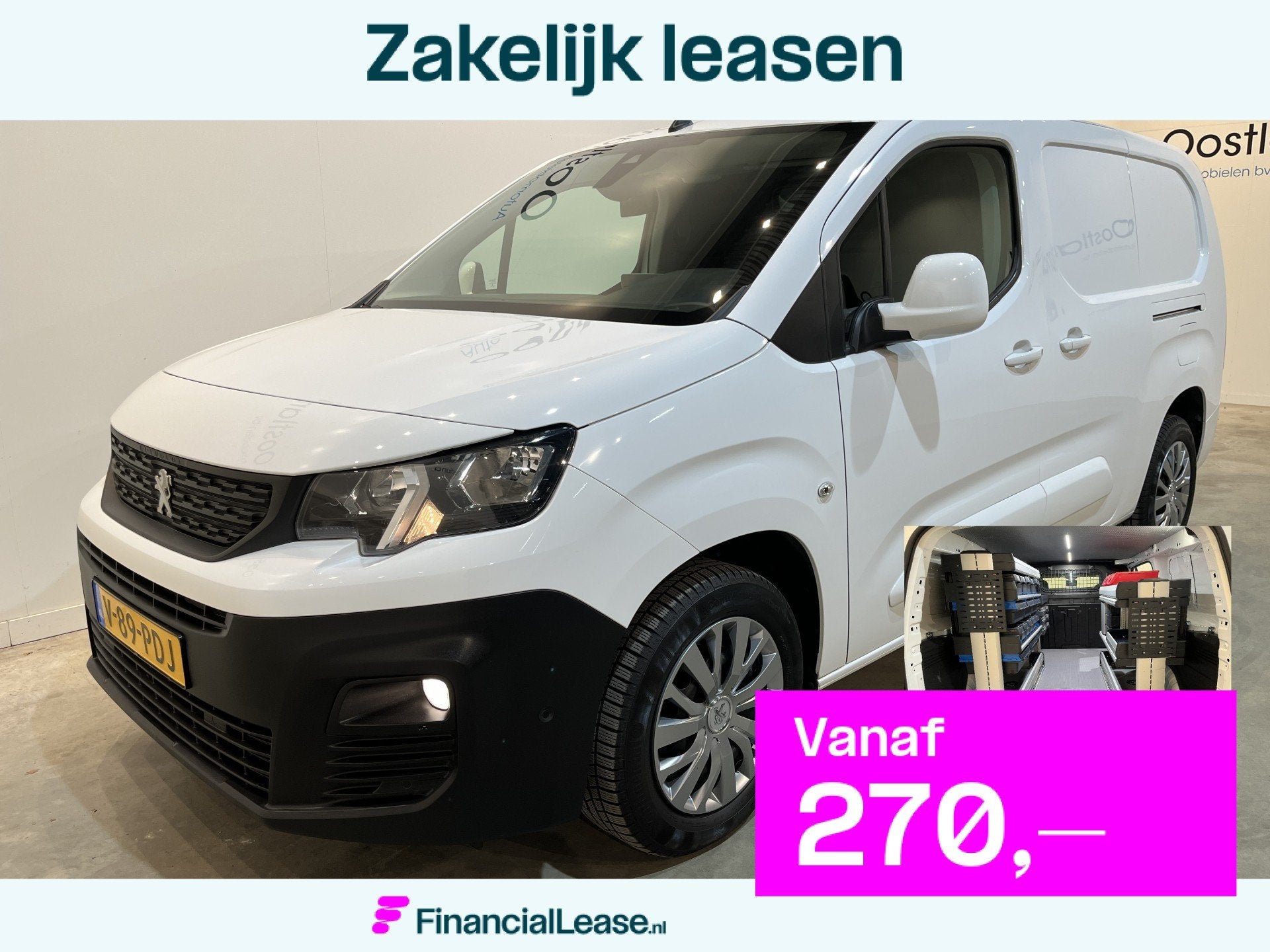 Peugeot Partner 1.5 BlueHDI 130 PK L2 Automaat Servicebus /, Stof, 4 cilinders, Met garantie (alle), Bedrijf