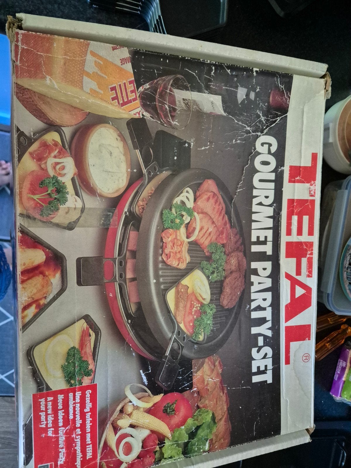 Tefal Gourmet Party-Set met extra pannetjes, Witgoed en Apparatuur, Gourmetstellen, Ophalen of Verzenden, Gebruikt, 4 t/m 7 personen