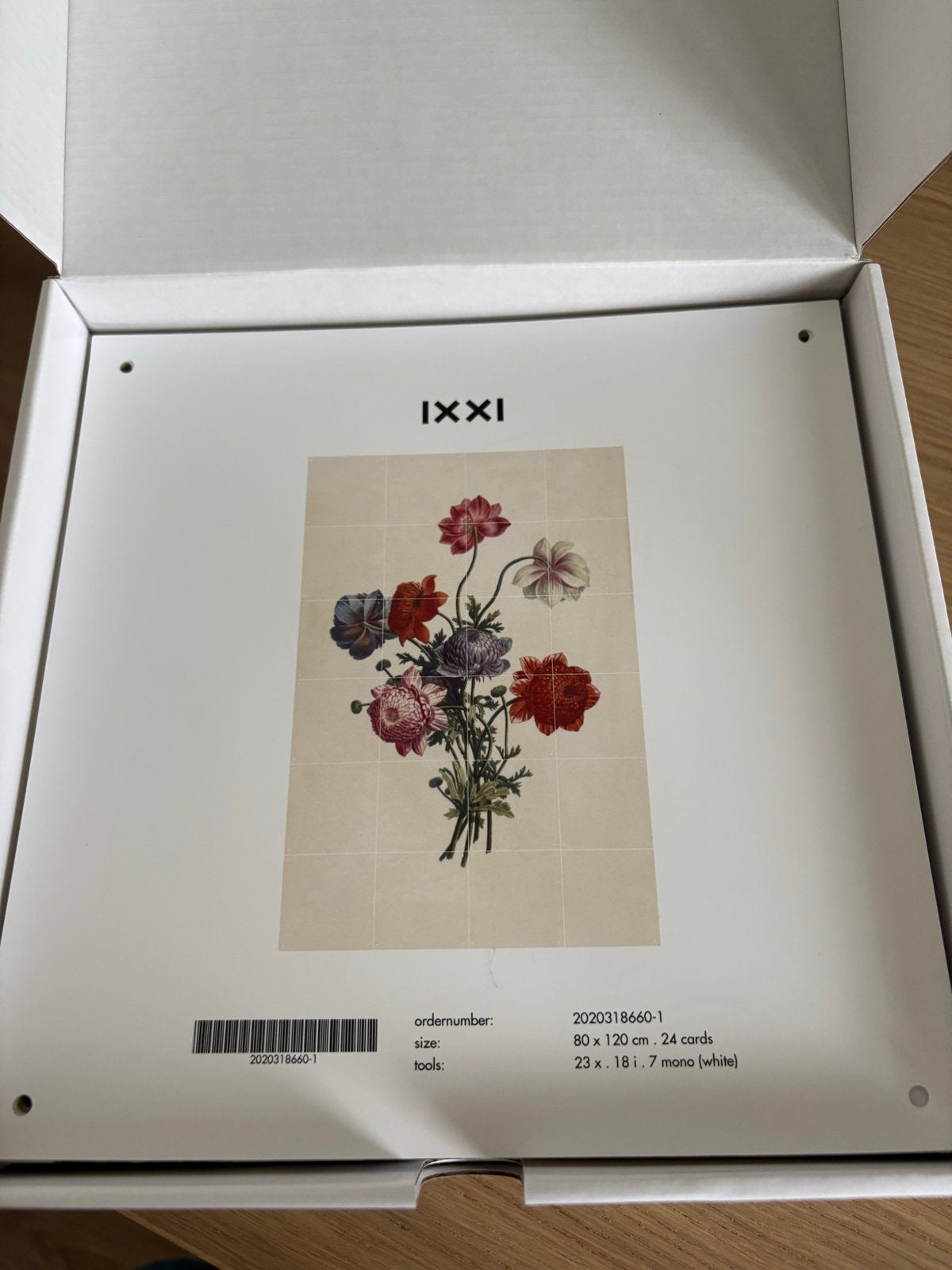IXII Wanddecoratie - Bloemenboeket 80x120 cm, Meerkleurig, Papier/karton, Ophalen of Verzenden, Zo goed als nieuw