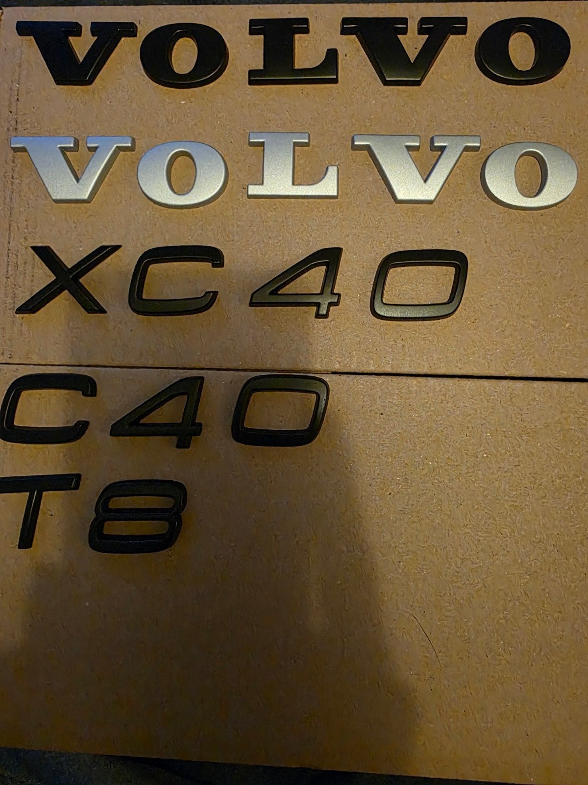3D Volvo Letters  Gespoten Zwart / Aluminium, Auto-onderdelen, Ophalen of Verzenden, Nieuw, Volvo