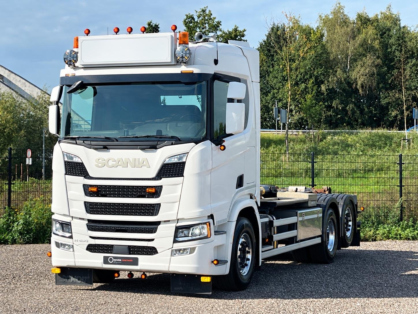 Scania R450 6x2/4 | Hooklift Hyva 22t | Full Air | Retarder, Scania, Overige brandstoffen, Bedrijf, Te koop