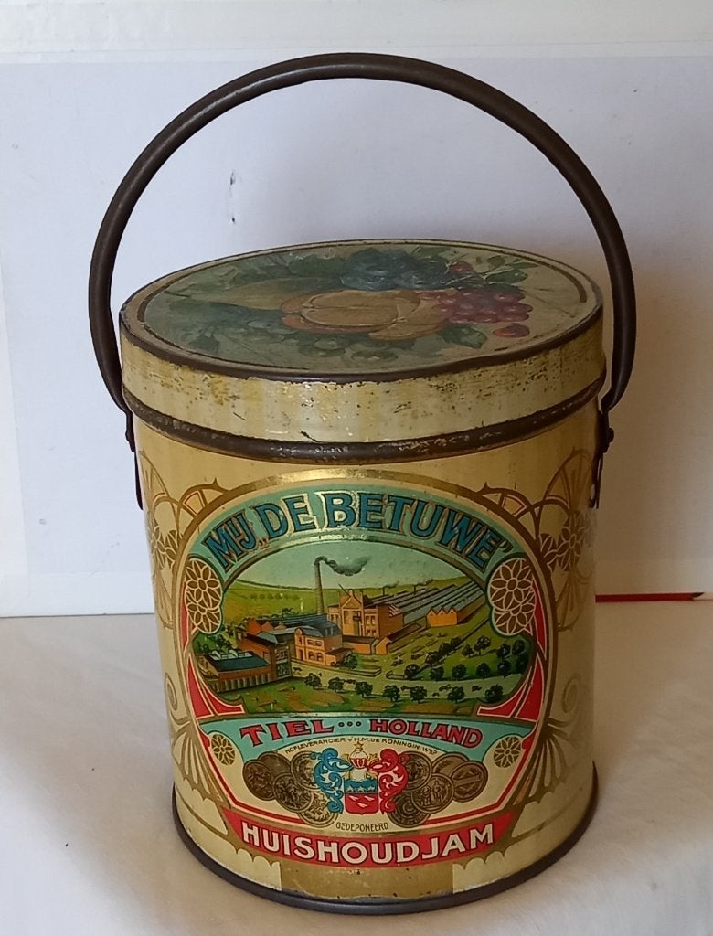 "De Betuwe" jam-blik uit Tiel, Holland, Ophalen of Verzenden, Gebruikt, Overige