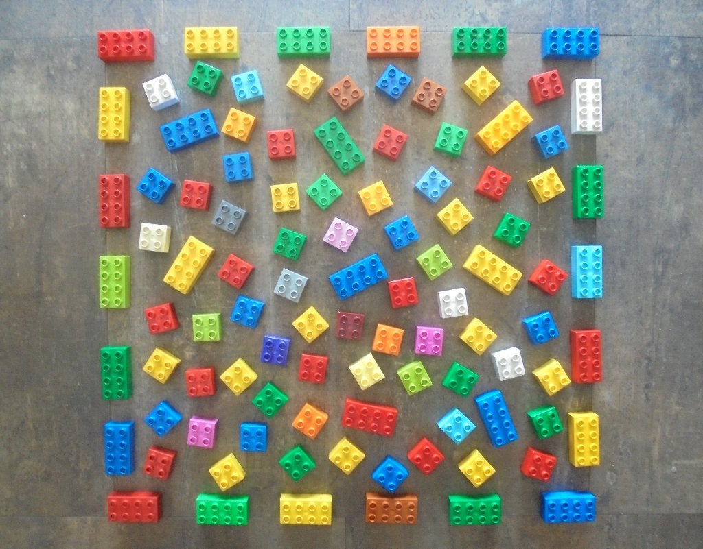Lego Duplo Brick Set 163 (zie foto's), Ophalen of Verzenden, Gebruikt, Losse stenen, Duplo