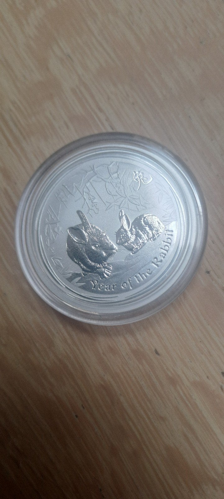 2011 Zilveren Lunar Konijn 50 Cent Munt, Ophalen of Verzenden, Oost-Azië, Losse munt, Zilver