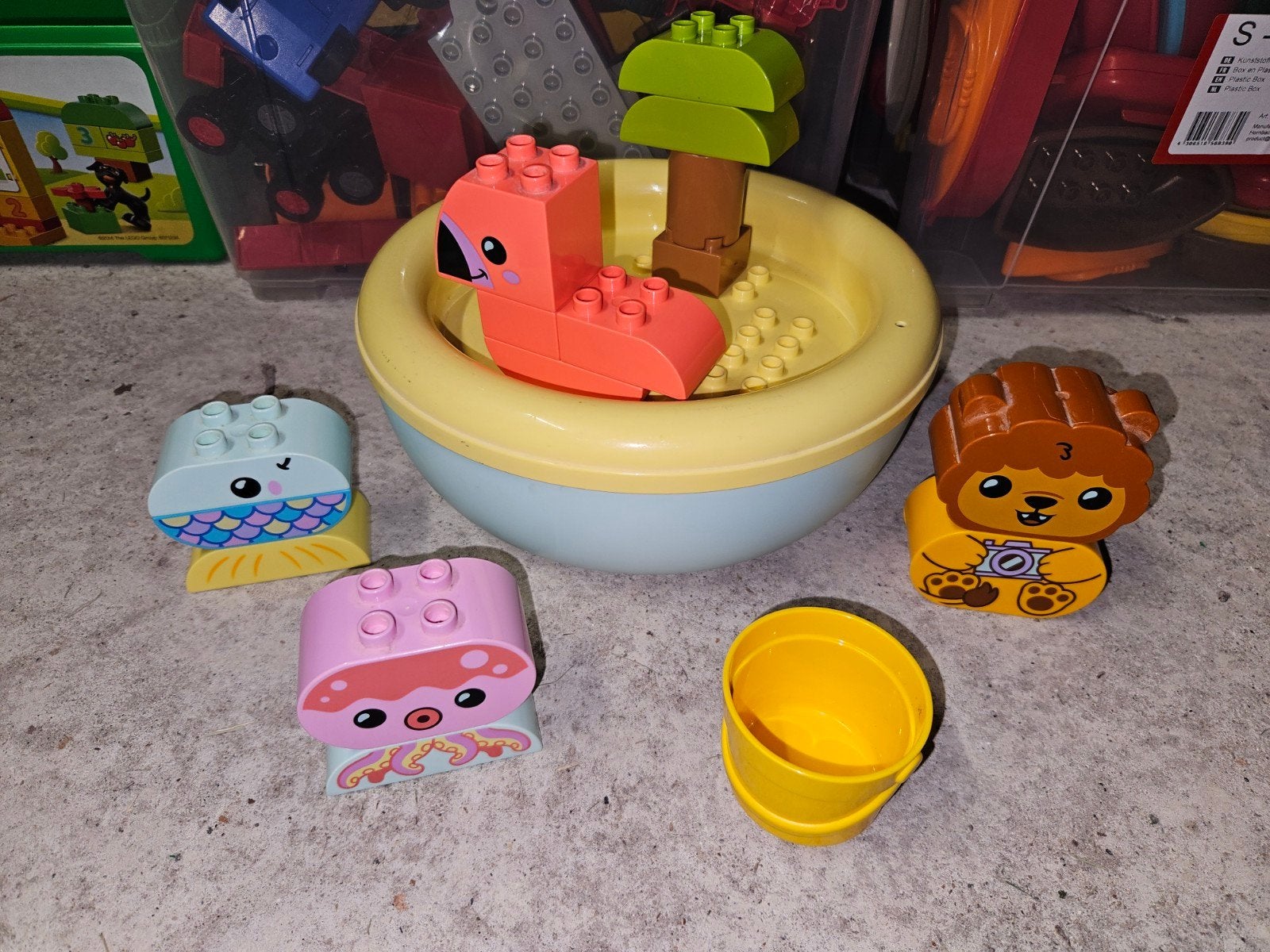 Duplo 10966 voor in bad drijvende dieren, Kinderen en Baby's, Lego, Denemarken, Ophalen of Verzenden, Zo goed als nieuw