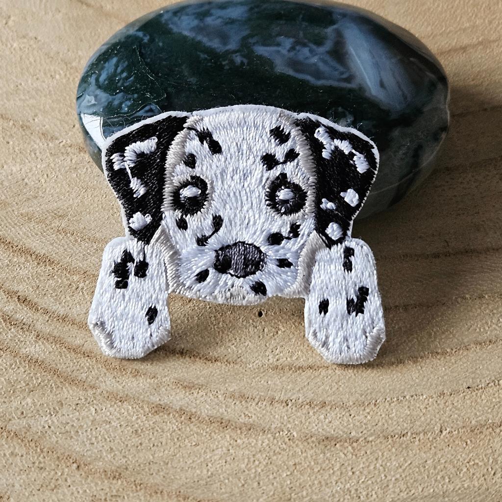 Strijk embleem applicatie Patch Dalmatiër pup, D, Nieuw, Ophalen of Verzenden, D
