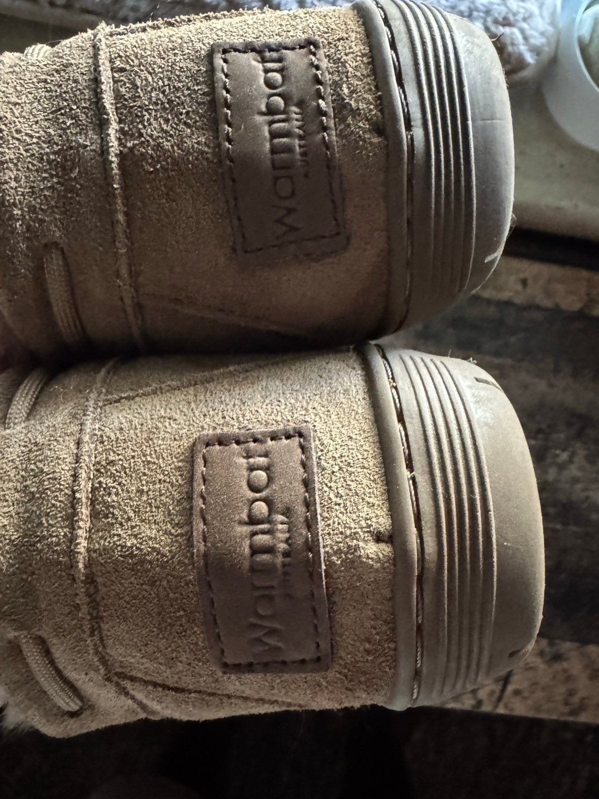 Warmbat suède mud schoenen, maat 39, donker blauw, Ophalen of Verzenden, Zo goed als nieuw, Bruin, Schoenen met lage hakken