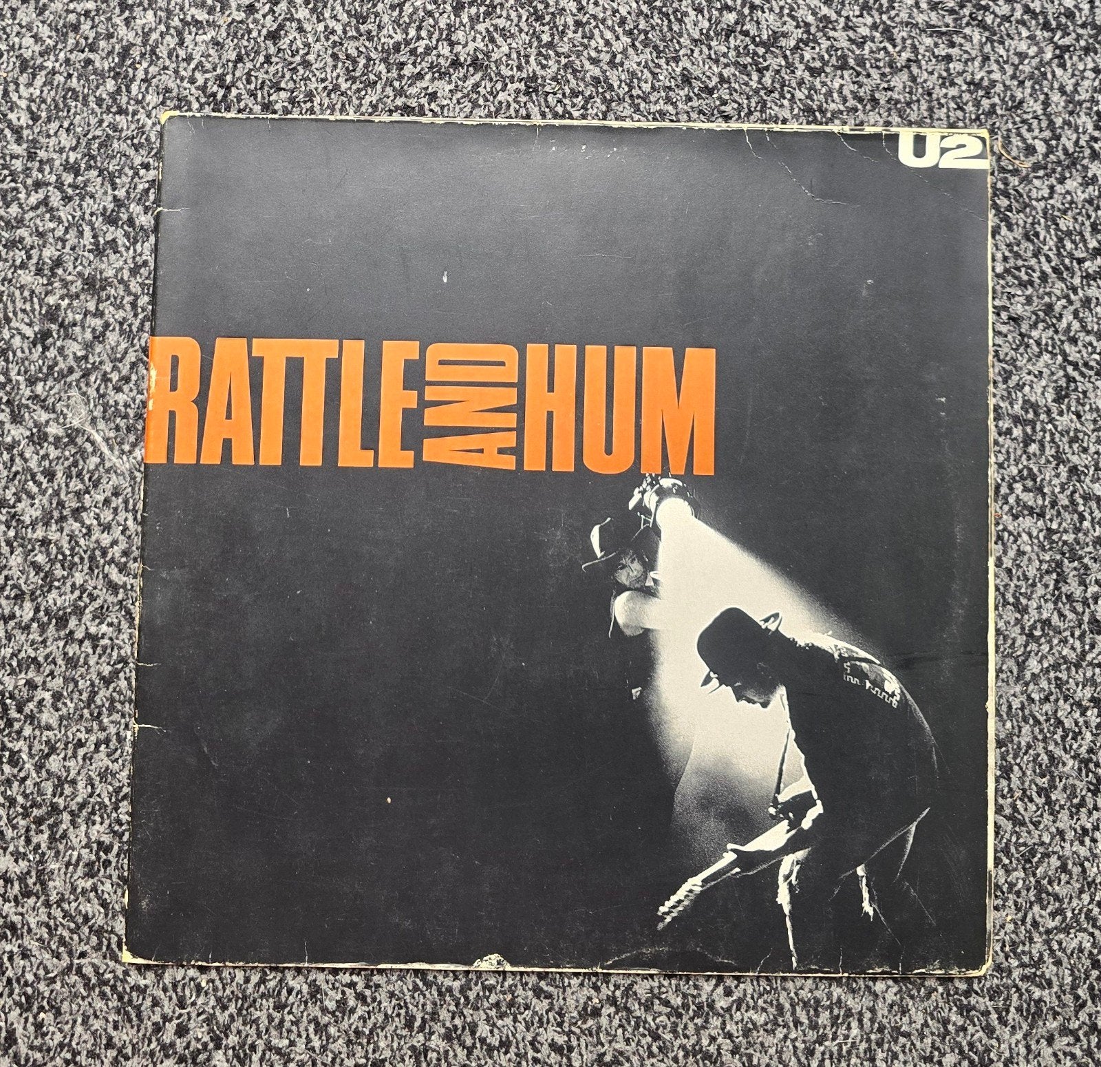 U2 rattle and hum 2lp Gatefold, Ophalen of Verzenden, Zo goed als nieuw, 12 inch, Poprock
