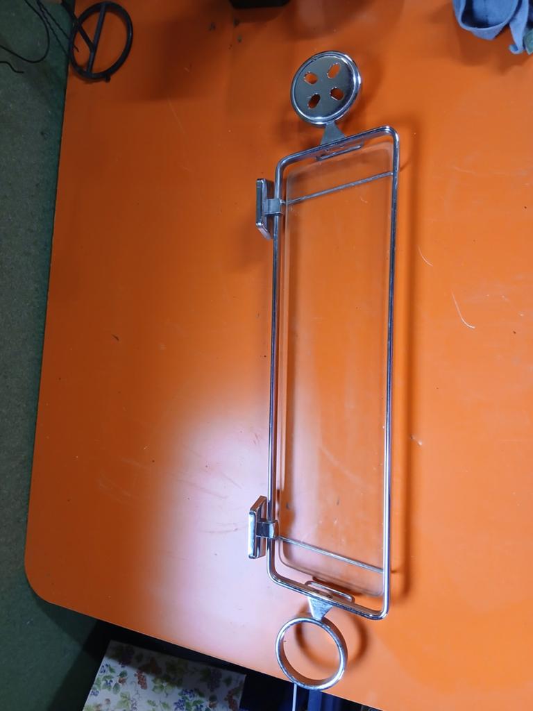 Vintage Chroom Planchet, Huis en Inrichting, Badkamer | Badtextiel en Accessoires, Gebruikt, Overige typen, Overige kleuren, Ophalen of Verzenden