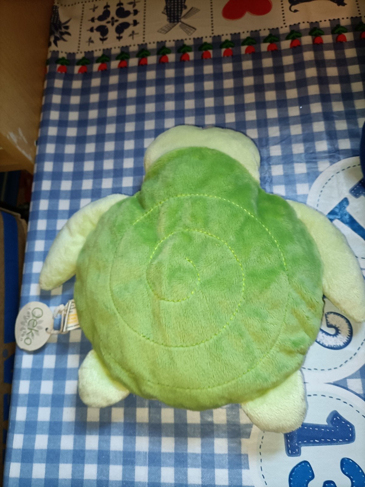 Schildpad knuffel Nature Planet 24 cm groot met kaartje, Ophalen of Verzenden, Zo goed als nieuw, Overige typen
