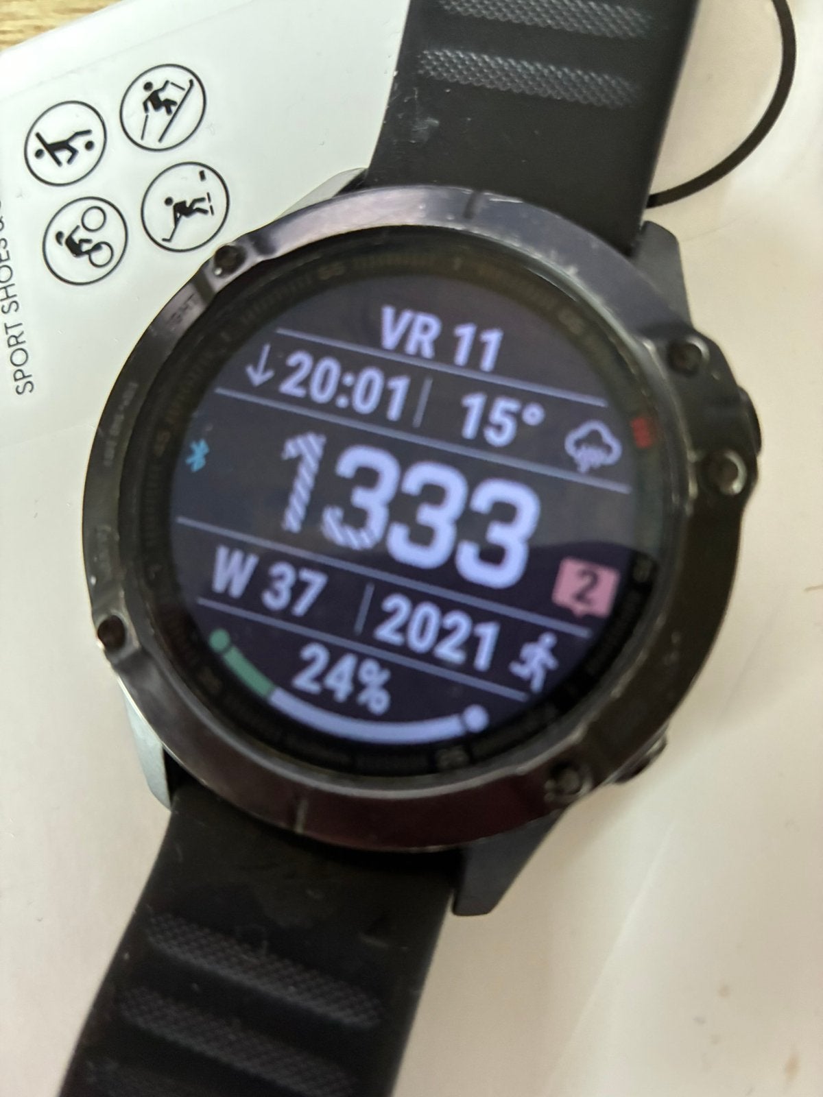 Garmin Fenix 6 Pro 47 mm, Sieraden, Tassen en Uiterlijk, Afstand, Zwart, Ophalen of Verzenden, Zo goed als nieuw