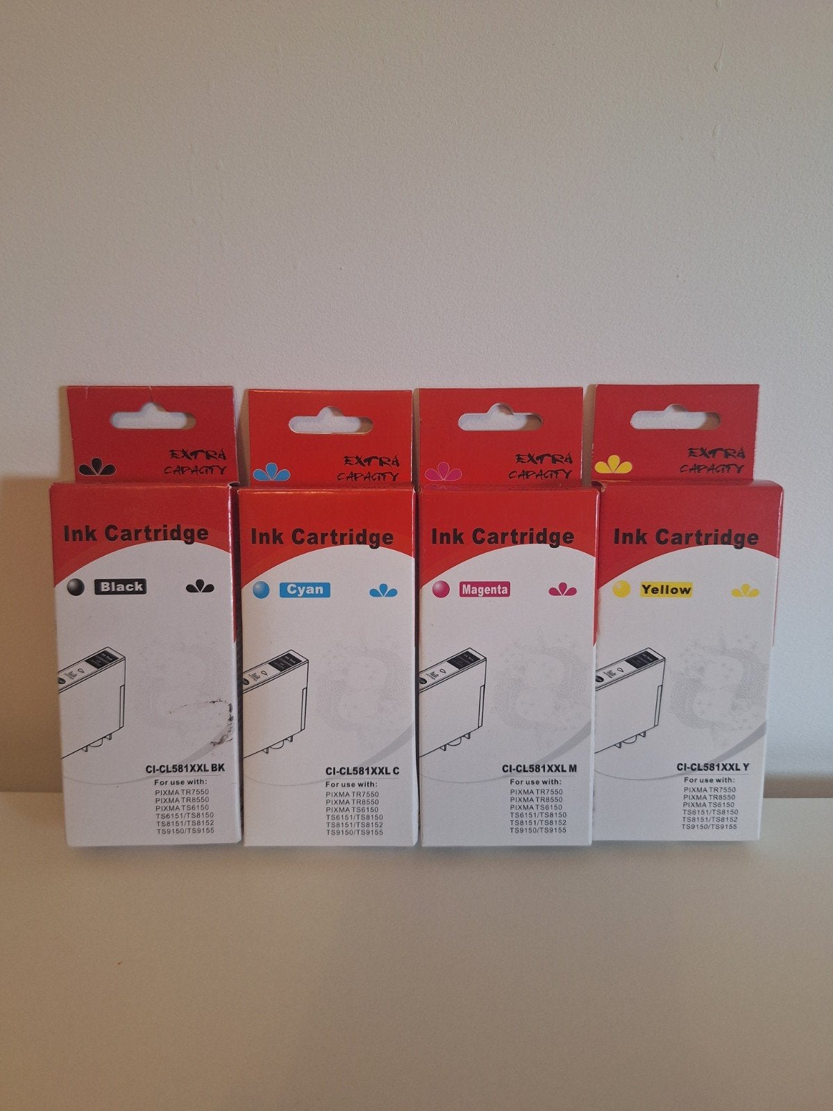 Inktcartridges CI-CL581XXL (BK, C, M, Y) - Extra Capaciteit, Ophalen of Verzenden, Nieuw, Cartridge, Extra