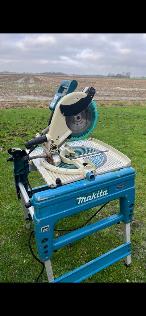 Makita flipper afkort/tafelzaag, Ophalen, Gebruikt, 70 mm of meer, Afkortzaag