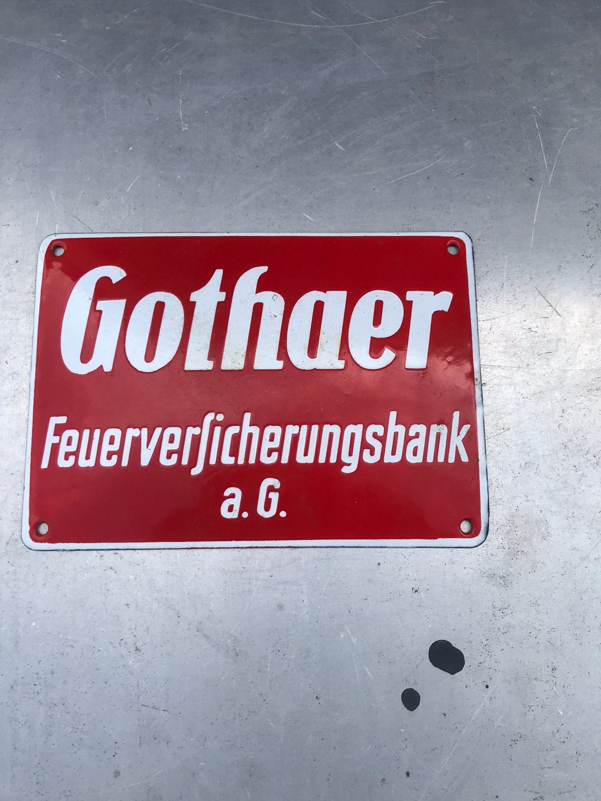 Gothaer emaille bordje, Ophalen of Verzenden