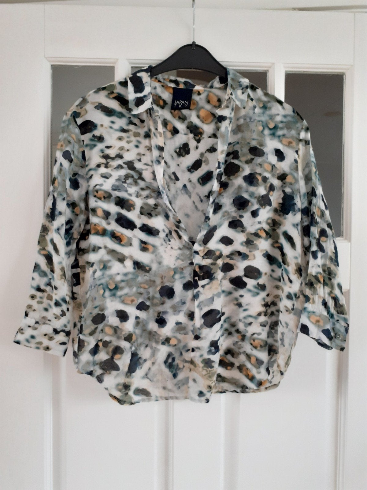 TKY Japan zijden blouse maat S, Meerkleurig, Ophalen of Verzenden, Maat 36 (S), TKY Japan