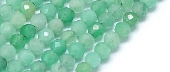 DMbeads: mini's 2mm natuurlijke facet gesl. Smaragd. 50 stuk, Ophalen of Verzenden, Nieuw, Kraal